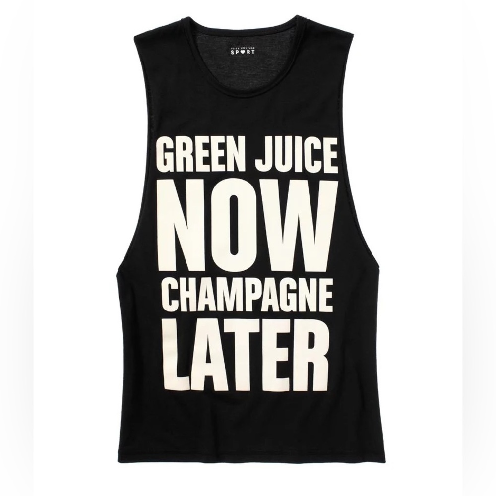 Juicy Couture Green Juice Tank, rare vintage! Sz M